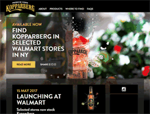Tablet Screenshot of kopparberg.us